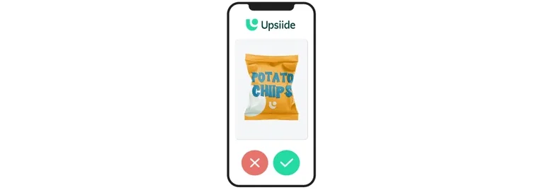 Upsiide Idea Screening swiping interface with different chip packages