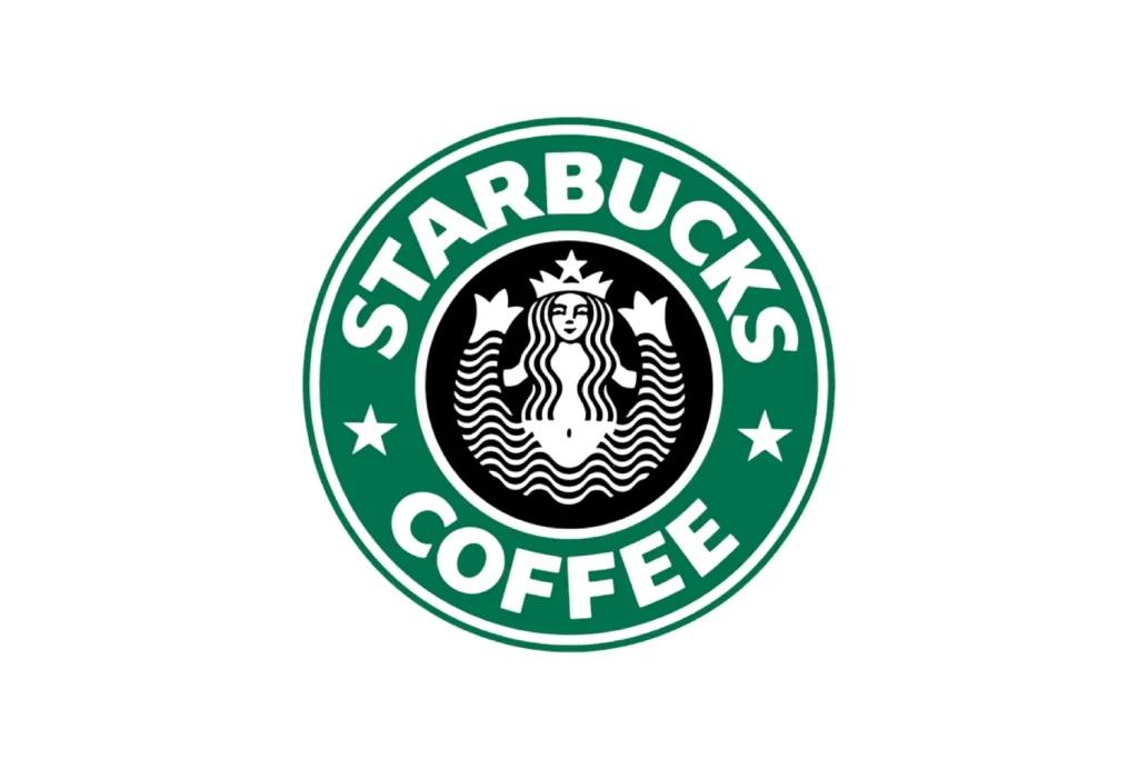 Starbucks logo with a mermaid in full length