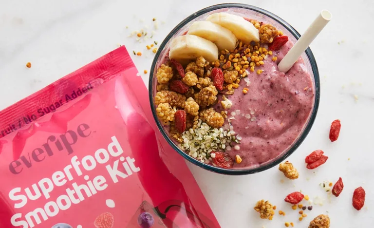 everipe smoothie in a bowl