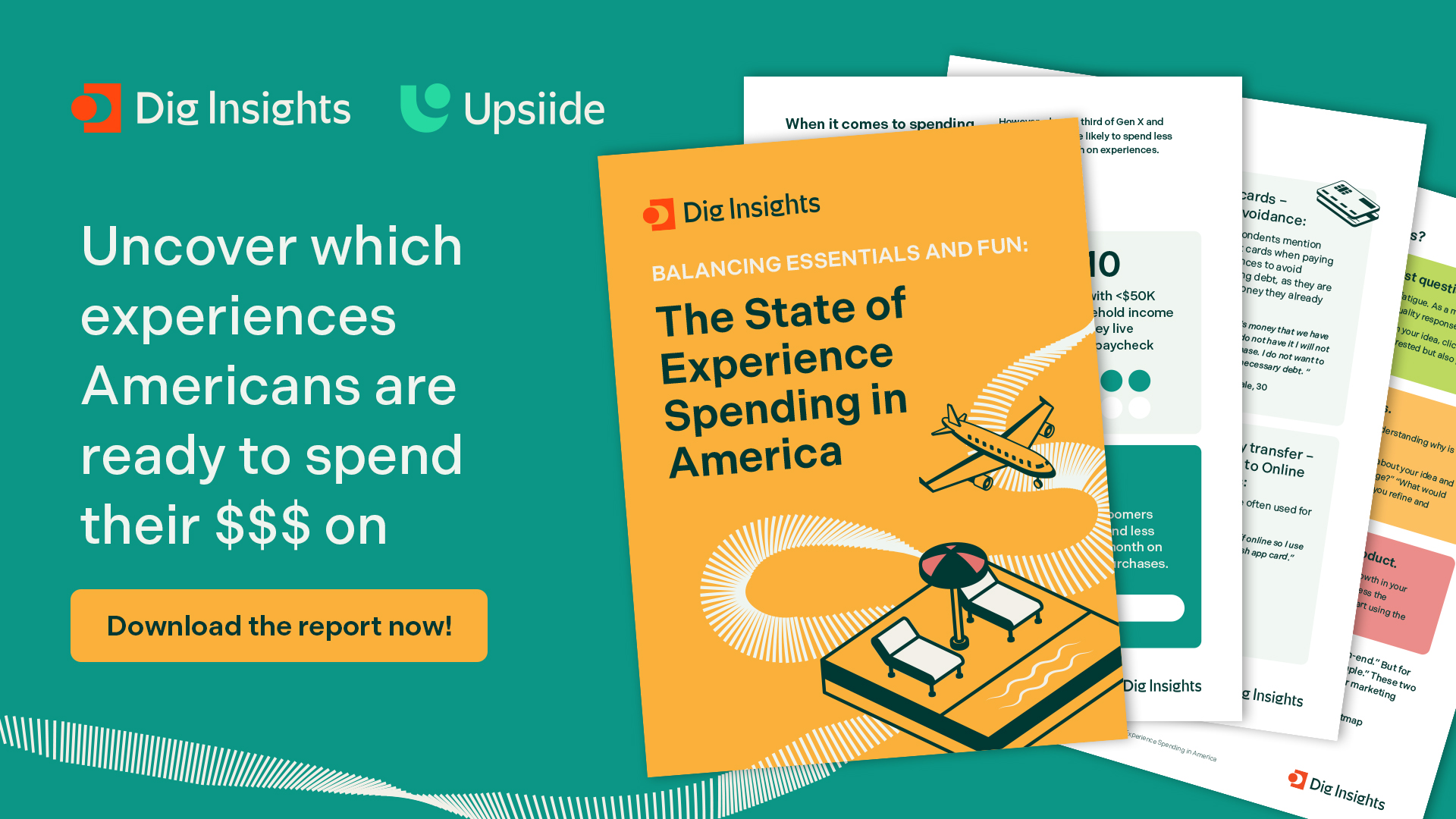 Discretionary Spending report with fanned out pages of the report