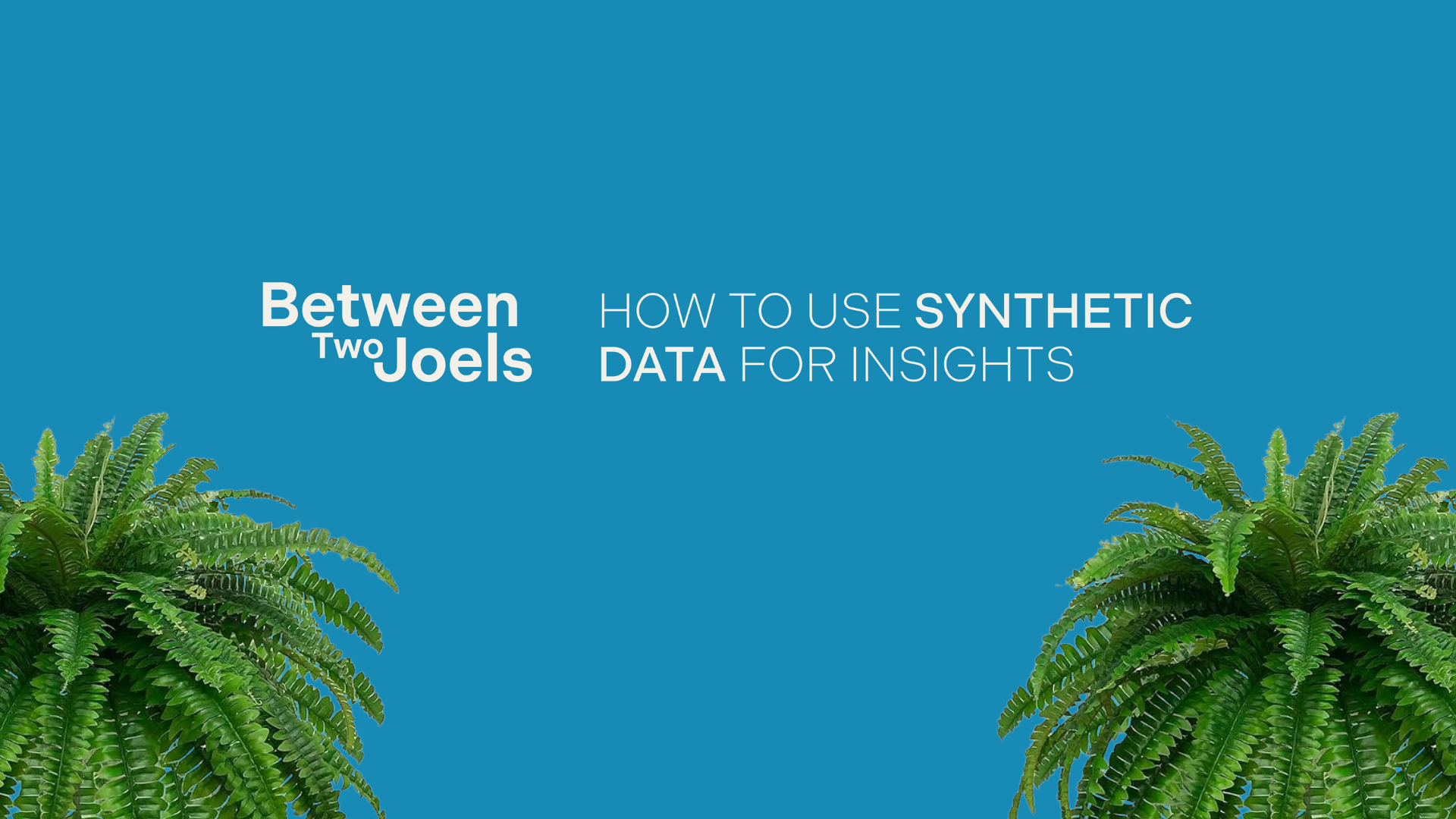 Between Two Joels: How to use synthetic data for insights